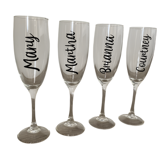 Personalised Champagne Glass