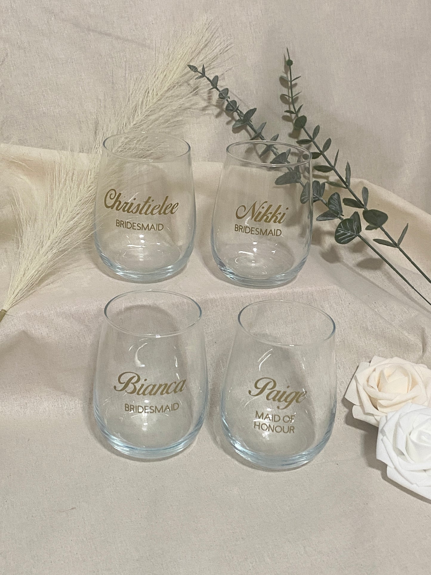 Personalised Stemless Glass