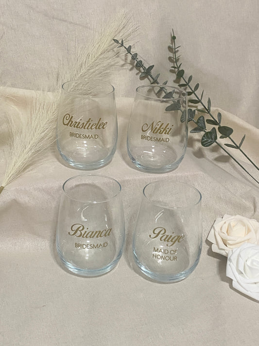 Personalised Stemless Glass